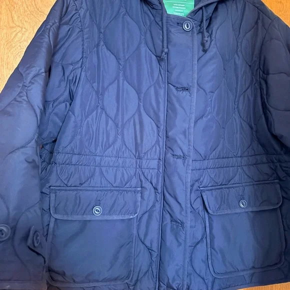 J Crew -- Oslo puffer jacket with Primaloft - navy, size - XXL - Picture 6 of 11
